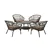 Ensemble de Conversation 5 Pièces pour Patio – Table et Chaises
