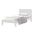 Twin Platform Bed & Twin Gel Memory Mattress- T2341-S White