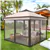 Gazebo QuickShade à 2 niveaux - Beige