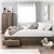 Lit plateforme Queen Modubox Mate avec 6 tiroirs en gris vieilli