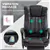 Fauteuil de bureau massant en microfibre noire