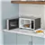 Micro-ondes compact en acier inoxydable 700 W avec verrouillage enfant