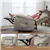 Fauteuil massage pivotant moelleux avec télécommande