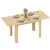 Modern Extendable Dining Table, Seats 6-8, 55.1 x 31.5 in, Natural Woo