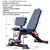 Banc pliable robuste réglable avec sept positions