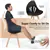 Chaise de salle à manger moderne avec pieds en bois (lot de 4) - Noir