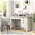 Bureau d'ordinateur en bois - Blanc