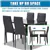 Ensemble repas 5 pièces compact marbre synthétique