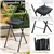 Gazebo extérieur en acier avec chaise pliante