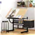 Station de dessin multifonction avec plateau inclinable tiroirs