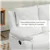 Fauteuil inclinable en cuir PU blanc