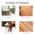Balancelle de patio 3 places convertible en lit pivotant avec auvent