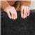 Causeuse moderne en velours noir
