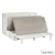 Lit escamotable Rustic Classics Stow Queen avec matelas en blanc