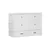 Lit escamotable double Rustic Classics Stow avec matelas en blanc