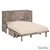 Lit escamotable double Rustic Classics Stow avec matelas en pierre