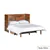 Lit escamotable double Rustic Classics Stow avec matelas en cerisier