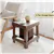 Table d'appoint ODIKA, table de chevet artisanale en bois