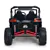 UTV 24 V Mega-Trek 2 places 4x4 avec roues en caoutchouc & musique