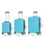 Ensemble de bagages à roulettes en ABS 3 pièces avec serrure TSA