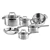 Ensemble de cuisson inox 10 pièces