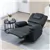 Fauteuil inclinable en cuir synthétique avec poches latérales - Noir