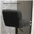 Lot de 2 tabourets de bar pivotants et réglables en similicuir noir
