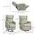 Power Wingback Chair with Lift Function - Cream White