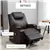 Fauteuil inclinable releveur en cuir synthétique - Marron