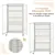 Armoire de rangement à roulettes avec tringle à vêtements