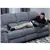 Sofa inclinable de luxe Crawford en gris