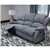 Sofa inclinable de luxe Crawford en gris